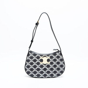 Celine Medium Tilly Triomphe Shoulder Bag, Black, WS22790